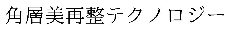 角層美再整テクノロジー 商願2025-146293の商標見本