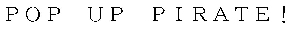 POP UP PIRATE 商願2025-147546の商標見本