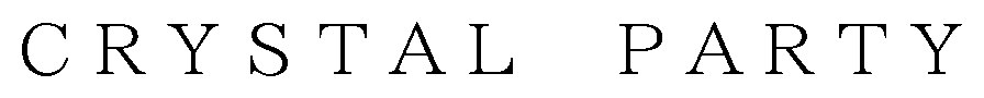 CRYSTAL PARTY 商願2025-148091の商標見本