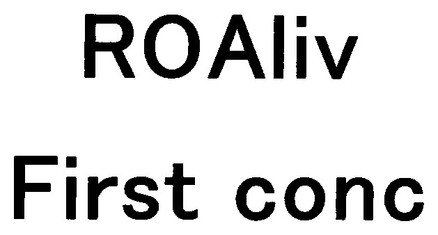 ROAliv First conc 商願2025-151094の商標見本
