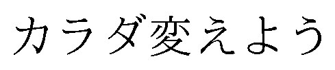 カラダ変えよう 商願2026-000357の商標見本