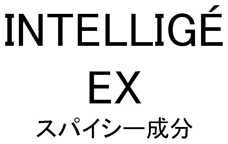 INTELLIGE EX スパイシー成分 商願2026-001669の商標見本