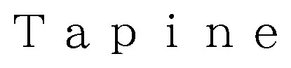 Tapine 商願2026-005126の商標見本