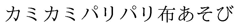 カミカミパリパリ布あそび 商願2026-006016の商標見本