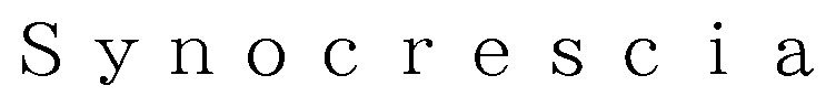 Synocrescia 商願2026-008011の商標見本