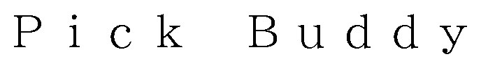 Pick Buddy 商願2026-009898の商標見本
