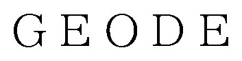 GEODE 商願2026-019809の商標見本