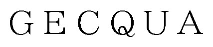 GECQUA 商願2026-020685の商標見本