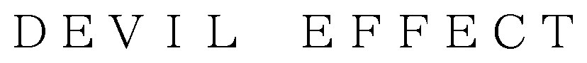 DEVIL EFFECT 商願2026-022063の商標見本
