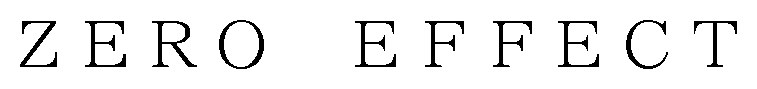 ZERO EFFECT 商願2026-022065の商標見本