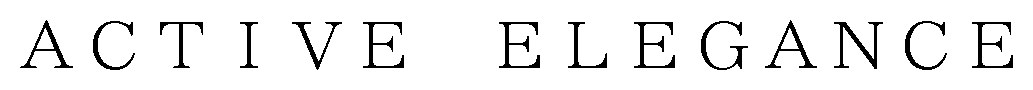 ACTIVE ELEGANCE 商願2026-023668の商標見本