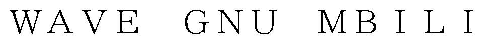 WAVE GNU MBILI 商願2026-023826の商標見本