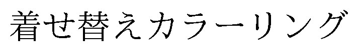 着せ替えカラーリング 商願2026-026059の商標見本