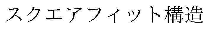 スクエアフィット構造 商願2026-026423の商標見本