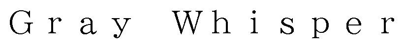 Gray Whisper 商願2026-031441の商標見本