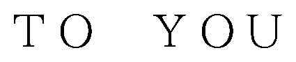 TO YOU 商願2026-032722の商標見本