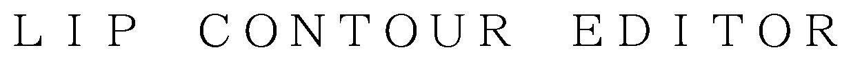 LIP CONTOUR EDITOR 商願2026-033360の商標見本