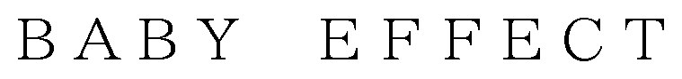 BABY EFFECT 商願2026-035652の商標見本