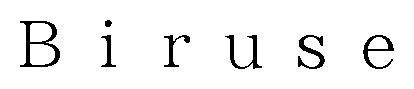 Biruse 商願2026-036944の商標見本