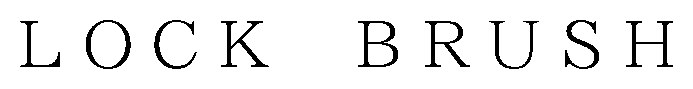 LOCK BRUSH 商願2026-037608の商標見本