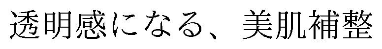 透明感になる、美肌補整 商願2026-041774の商標見本