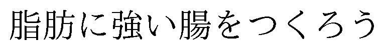脂肪に強い腸をつくろう 商願2026-042310の商標見本