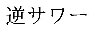 逆サワー 商願2026-046675の商標見本