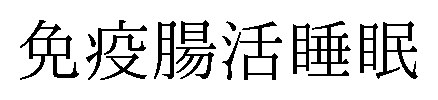免疫腸活睡眠 商願2026-048139の商標見本