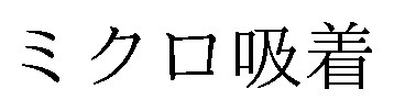 ミクロ吸着 商願2026-048695の商標見本