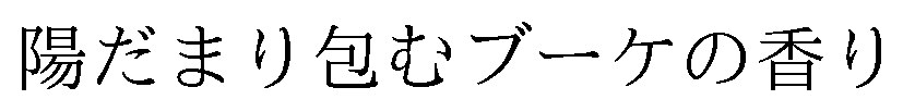 陽だまり包むブーケの香り 商願2026-048699の商標見本