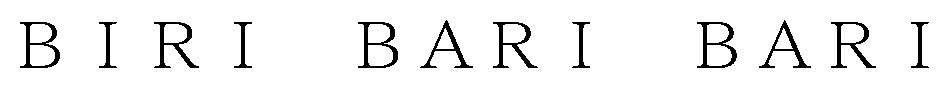 BIRI BARI BARI 商願2026-049395の商標見本