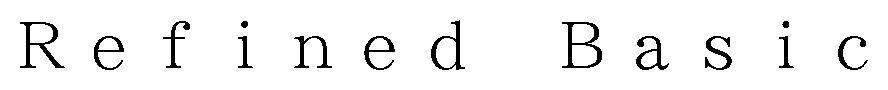 Refined Basic 商願2026-052278の商標見本