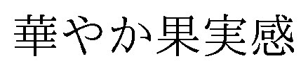 華やか果実感 商願2026-052681の商標見本