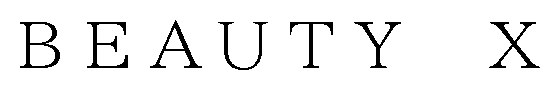 BEAUTY X 商願2026-058750の商標見本