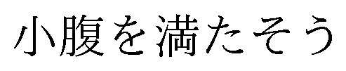 小腹を満たそう 商願2026-059308の商標見本