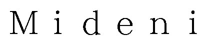 Mideni 商願2026-062564の商標見本
