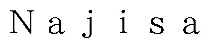 Najisa 商願2026-062583の商標見本