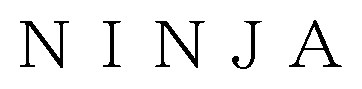 NINJA 商願2026-062628の商標見本