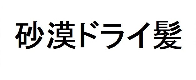 砂漠ドライ髪 商願2026-066142の商標見本