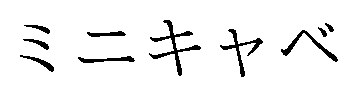 ミニキャベ 商願2026-066692の商標見本