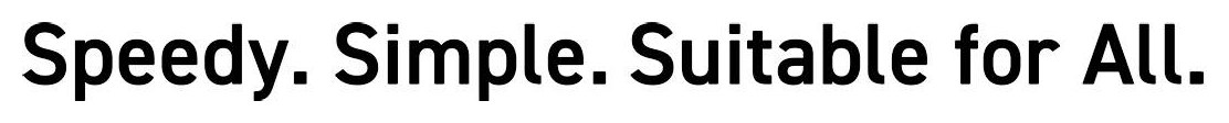 Speedy Simple Suitable for All 商願2026-066891の商標見本