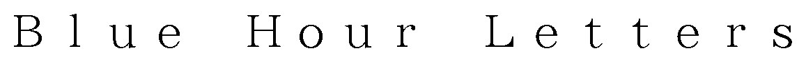Blue Hour Letters 商願2026-067477の商標見本