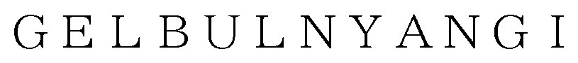 GELBULNYANGI 商願2026-067796の商標見本