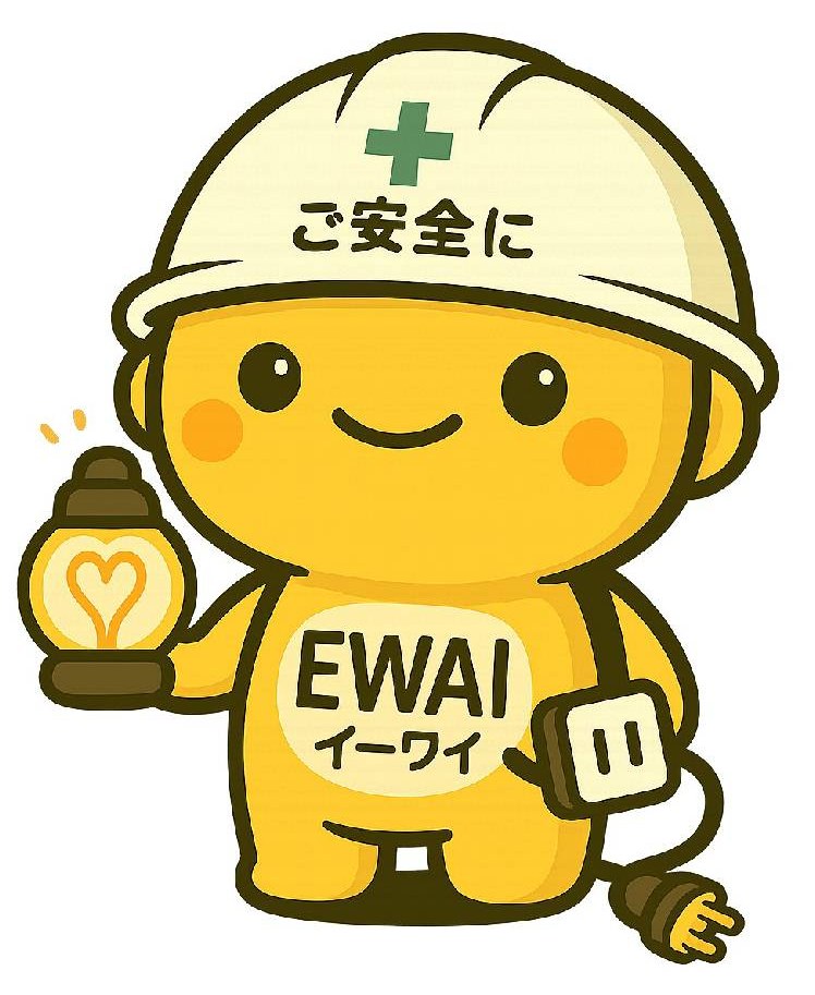 ご安全に EWAI イーワイ 丁 商願2026-071448の商標見本