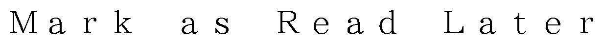 as Read Later Mark 商願2026-074636の商標見本