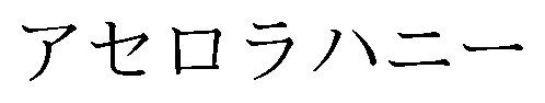 アセロラハニー 商願2026-077359の商標見本