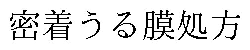 密着うる膜処方 商願2026-080165の商標見本