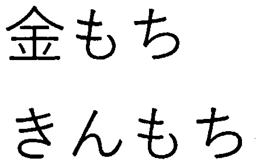 金もち きんもち 商願2026-080232の商標見本