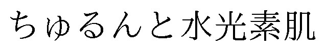 ちゅるんと水光素肌 商願2026-080324の商標見本