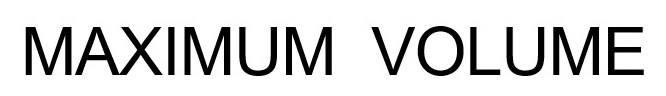 MAXIMUM VOLUME 商願2026-087576の商標見本